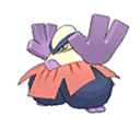 Shiny Hariyama as it appears in Ultra Sun & Ultra Moon