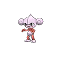 Shiny Meditite as it appears in Sun & Moon