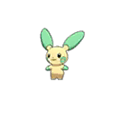 Shiny Minun as it appears in Ultra Sun & Ultra Moon