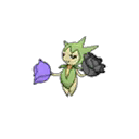 Shiny Roselia as it appears in Sun & Moon