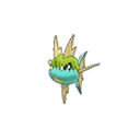 Shiny Carvanha as it appears in Ultra Sun & Ultra Moon