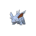 Shiny Nidorino as it appears in Ultra Sun & Ultra Moon