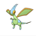 Shiny Flygon as it appears in Ultra Sun & Ultra Moon