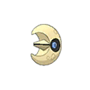 Shiny Lunatone as it appears in Ultra Sun & Ultra Moon