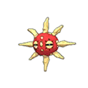 Shiny Solrock as it appears in Ultra Sun & Ultra Moon