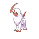 Shiny Absol as it appears in Sun & Moon