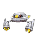 Shiny Metang as it appears in Sun & Moon