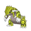 Shiny Groudon as it appears in Sun & Moon