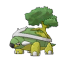Shiny Torterra as it appears in Sun & Moon
