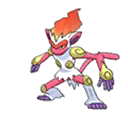 Shiny Infernape as it appears in Ultra Sun & Ultra Moon