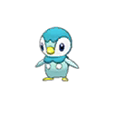 Shiny Piplup as it appears in Ultra Sun & Ultra Moon