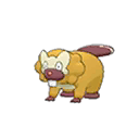 Shiny Bibarel as it appears in Sun & Moon