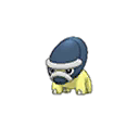 Shiny Shieldon as it appears in Sun & Moon