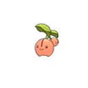 Shiny Cherubi as it appears in Ultra Sun & Ultra Moon
