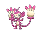 Shiny Ambipom as it appears in Ultra Sun & Ultra Moon