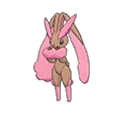 Shiny Lopunny as it appears in Ultra Sun & Ultra Moon