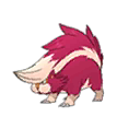 Shiny Skuntank as it appears in Sun & Moon