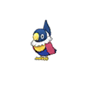 Shiny Chatot as it appears in Ultra Sun & Ultra Moon