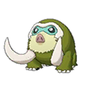 Shiny Mamoswine as it appears in Sun & Moon