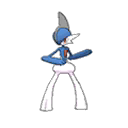 Shiny Gallade as it appears in Ultra Sun & Ultra Moon