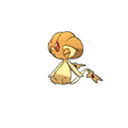 Shiny Uxie as it appears in Ultra Sun & Ultra Moon