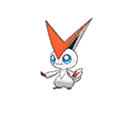Shiny Victini as it appears in Sun & Moon