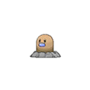 Shiny Diglett as it appears in Sun & Moon