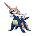 Shiny Samurott as it appears in Sun & Moon