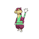Shiny Watchog as it appears in Sun & Moon