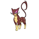 Shiny Liepard as it appears in Ultra Sun & Ultra Moon