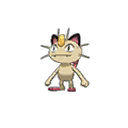 Shiny Meowth as it appears in Sun & Moon