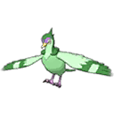 Shiny Tranquill as it appears in Ultra Sun & Ultra Moon