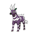 Shiny Zebstrika as it appears in Ultra Sun & Ultra Moon