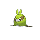 Shiny Swadloon as it appears in Sun & Moon