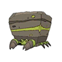 Shiny Crustle as it appears in Ultra Sun & Ultra Moon