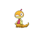 Shiny Scraggy as it appears in Sun & Moon