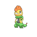 Shiny Scrafty as it appears in Sun & Moon