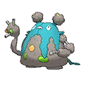 Shiny Garbodor as it appears in Sun & Moon