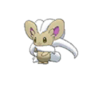 Shiny Cinccino as it appears in Ultra Sun & Ultra Moon