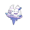 Shiny Vanilluxe as it appears in Sun & Moon