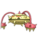 Shiny Ferrothorn as it appears in Ultra Sun & Ultra Moon
