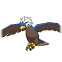 Shiny Braviary as it appears in Sun & Moon
