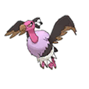 Shiny Mandibuzz as it appears in Ultra Sun & Ultra Moon