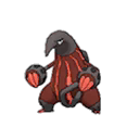 Shiny Heatmor as it appears in Ultra Sun & Ultra Moon