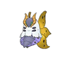 Shiny Volcarona as it appears in Sun & Moon