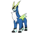 Shiny Cobalion as it appears in Sun & Moon