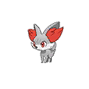 Shiny Fennekin as it appears in Sun & Moon