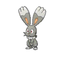 Shiny Bunnelby as it appears in Ultra Sun & Ultra Moon