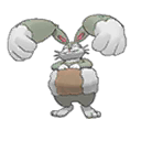 Shiny Diggersby as it appears in Sun & Moon