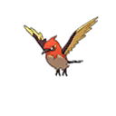 Shiny Fletchinder as it appears in Ultra Sun & Ultra Moon